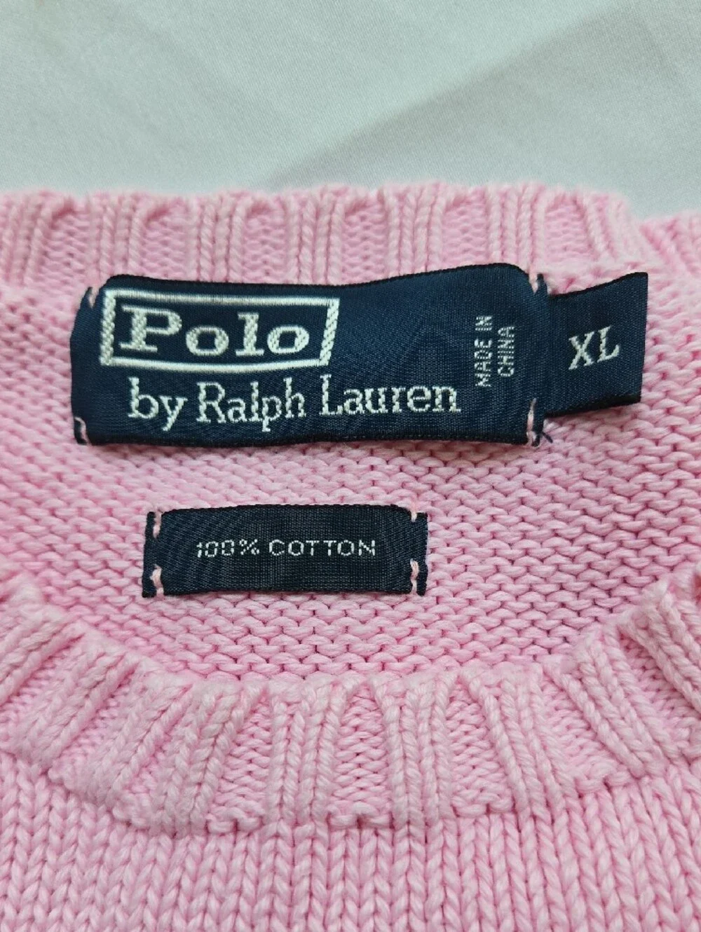 Polo by Ralph Lauren Soft Pink Crewneck Sweater